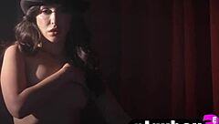 Small tits teen 18+ pornstar jane wilde posing in lingerie for the playboy in solo striptease session