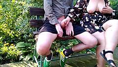 Look at my horny mother-in-law's big natural tits bouncing wildly