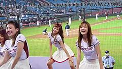 Sexy baseball cheerleaders dancing with perfect bodies! 💃🔥😍