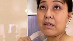 Hey, you horny Japanese cougar, ready for some intense hardcore fucking in the shower?