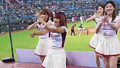 Sexy baseball cheerleaders dancing with perfect bodies! 💃🔥😍