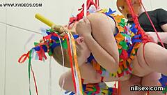 in the brutal asylum, slutty sweetie endures painful butthole treatment with fisting and deepthroat