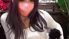 I feel so aroused watching cute japanese ladyboy masturbate anally