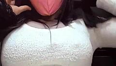 I feel so aroused watching cute japanese ladyboy masturbate anally