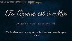 Ta bite est à moi maintenant avec femdom française JOI et sale parlote euro