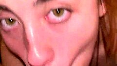 blonde teen 18+ delivers intense sloppy facefuck with gagging and choking