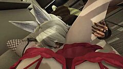 Hilda And Ghislaine Star In Futa Lesbian Action With Cumshot