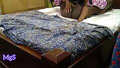 Amateur Slave Gets Shaved Pussy Licked In Bdsm Bedroom Scene Behind The Scenes