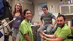 tampa university student ami rogue undergoes detailed entrance physical exam