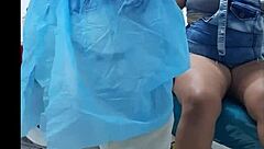 My dentist appointment ends with his huge cock deep in my mouth