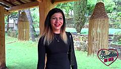 Gwen the beautiful french milf with natural tits and stockings gets her european pussy filled.