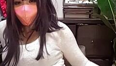 I feel so aroused watching cute japanese ladyboy masturbate anally