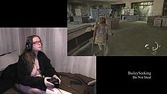 Naked tattooed bbw with glasses and piercings plays through last of us 2 fully nude