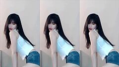 Chinese Girl Dances Super Fast In Hot Outfit.