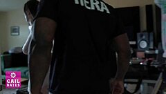 Epic blowjob from feral slut to lucky guy