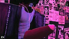 Dami Dancing Wildly In The Night Club! Jerking Off To Monster Big Black Cock Masturbation Fantasy!