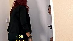 I Boldly Went To Friend's House Delivering Keys To Redhead Milf With Big Ass