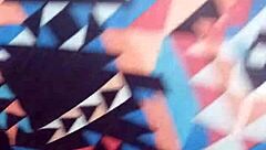 Wet ebony bbw changes panties after getting aroused at home