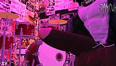 Dami Dancing Wildly In The Night Club! Jerking Off To Monster Big Black Cock Masturbation Fantasy!