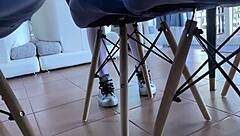 my girlfriend gets excited and moans from playful tickling sessions