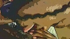 Dildo and Tongue Team Up on Wet Ebony Pussy for Intense Cum Action