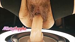 Curvy ssbbw takes intense pounding from behind