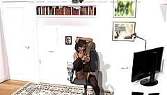 Blonde Wife Strips in Outdoor Toilet for Cuckold Cum Swallow in 69 Position