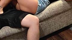 wife gets seduced into some foreplay leading to passionate bedroom action