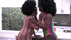 Ebony BBC Threesome With Huge Tits Squirting And Deepthroat Action