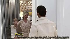 Blonde Wife Strips in Outdoor Toilet for Cuckold Cum Swallow in 69 Position