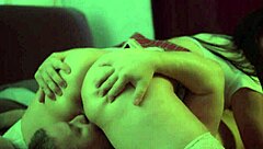 Perverted man gives cunnilingus to his milf for real orgasm