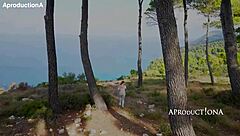 Pixie wets herself drinks piss on outdoor hike