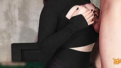 Brunette In Tracksuit Takes Doggystyle Pussy Fucking With Vibrator Creampie - Or Blowjob First?