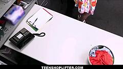 Skinny teen caught shoplifting faces rough cavity search. Officer pounds her tight ass in intense office agreement fuck.