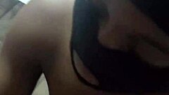 Taking that chocolate stick all in like a pro.