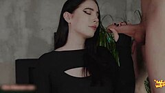 Brunette In Tracksuit Takes Doggystyle Pussy Fucking With Vibrator Creampie - Or Blowjob First?