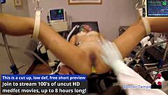 dr tampa takes asian nurse channy crossfire with toys and vibrator in hospital