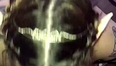 Oh wow, blonde amateur with big natural tits deepthroats black cock on Halloween!