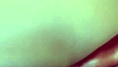 Ebony Babe Gives Hot Footjob to Juicy Big Cock