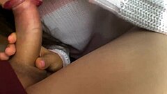 Petite teen blows cock until cum fills mouth