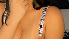 Hot Brunette Extreme Teasing Titsfuck And Buttplug Anal! What A Sexy Goddess With Big Tits And Ass!