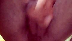 I feel intense pleasure from male squirting with two sandals fisting my stretched ass