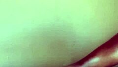 Ebony Babe Gives Hot Footjob to Juicy Big Cock