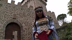 Princess in satin elegance