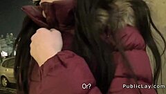 European Brunette Amateur Gets Public Pickup For Hardcore Shaved Pussy Bang
