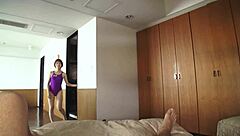 競泳水着コスのデリヘル嬢に中出し - 江藤けいこ 2, wanna join this asian creampie fun?