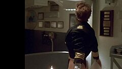 why resist erika eleniak's teasing striptease in this classic retro scene?