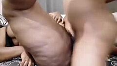 amateur couple explores shaved pussy fucking in retro homemade blue films session with intense passion