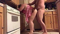 Curvy Wife Teases In Kitchen With Bbw Allure?