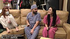 blaire celeste feels intense pleasure as her shaved pussy fills with cum